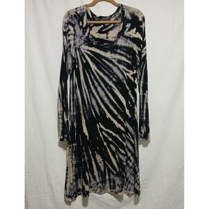 Robert Michaels Tie Dye Dress Long Sleeve Casual Comfy‎ XL